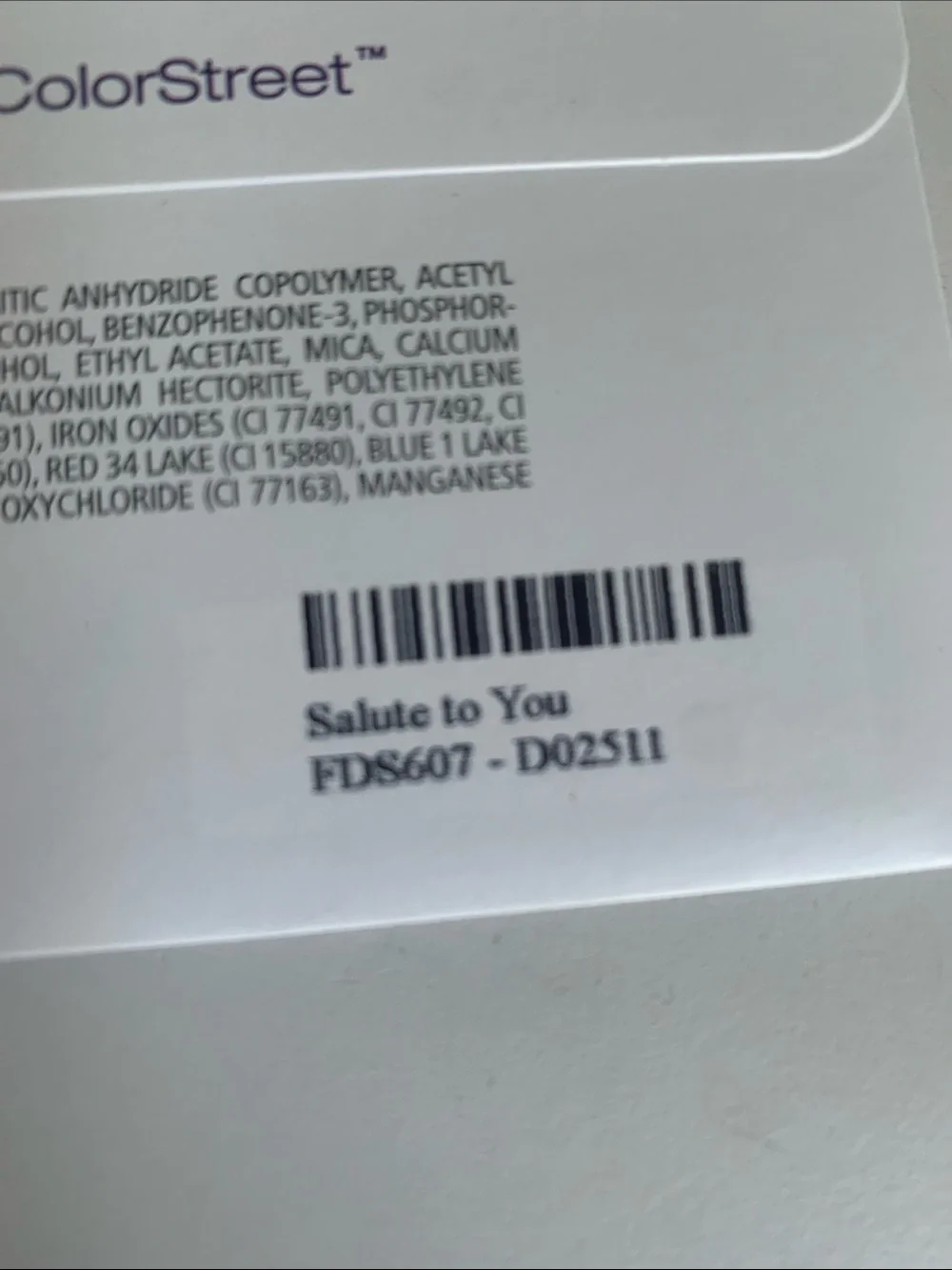 Color Street lot sealed